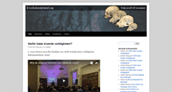 Desktop Screenshot of evolutionsteori.se