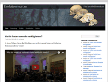 Tablet Screenshot of evolutionsteori.se